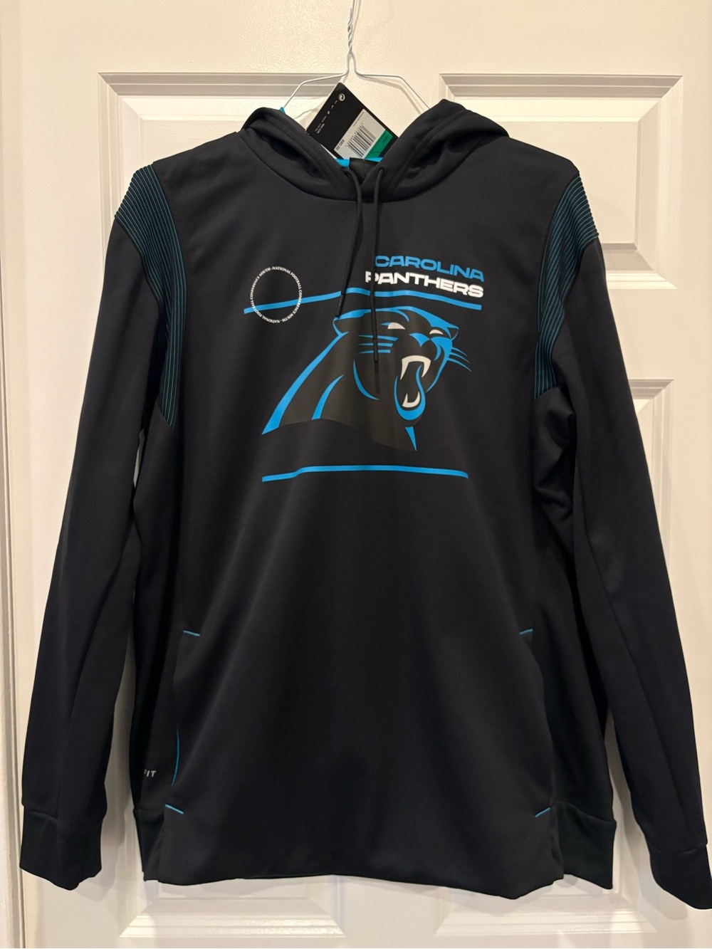 Nike Black & Blue Carolina Panthers Hoodie